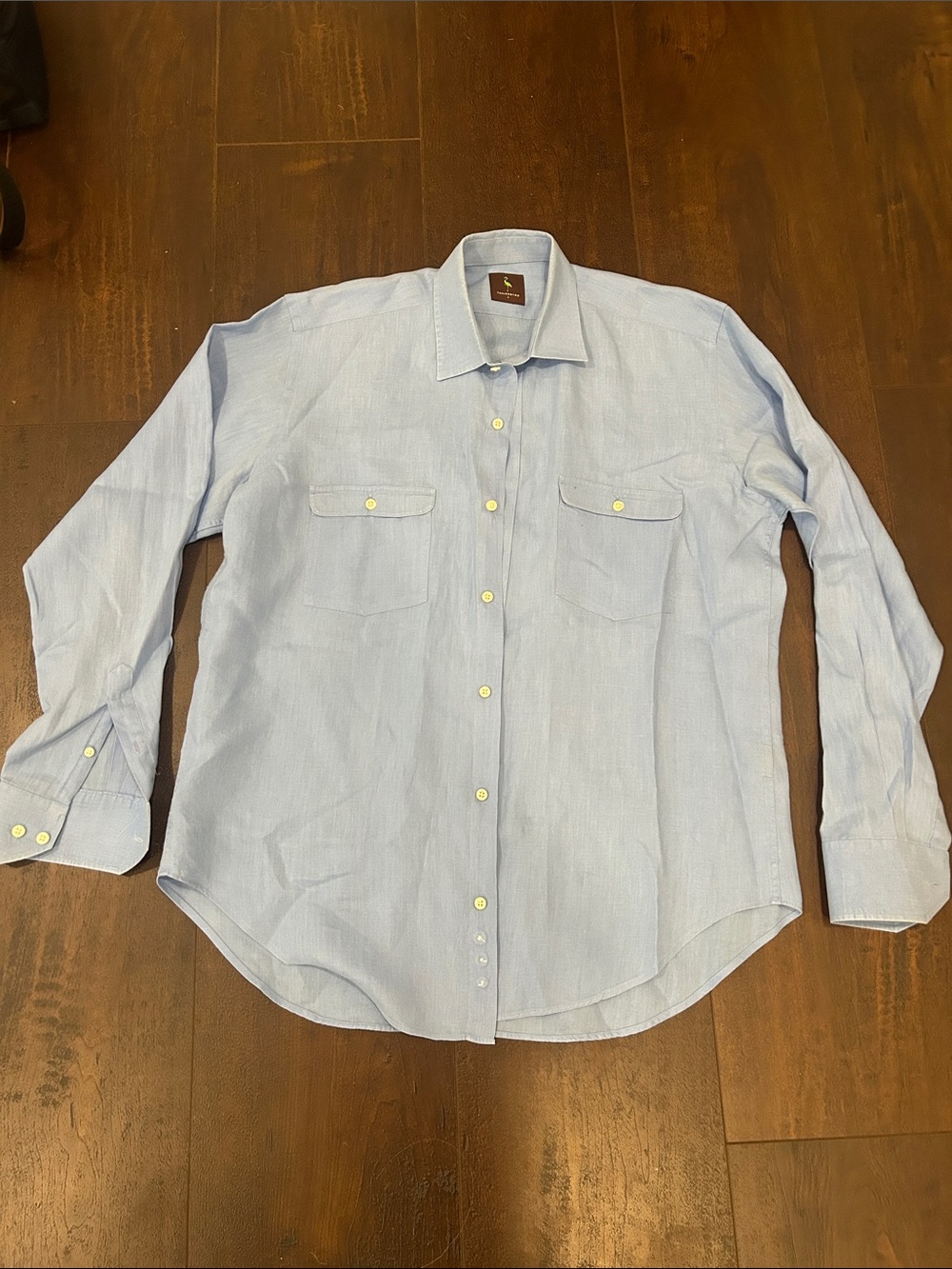 Tailorbyrd blue button down long sleeve shirt